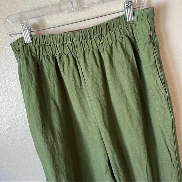 MADEWELL Tapered Huston Pull-Up Crops Green M - Picture 7 of 7